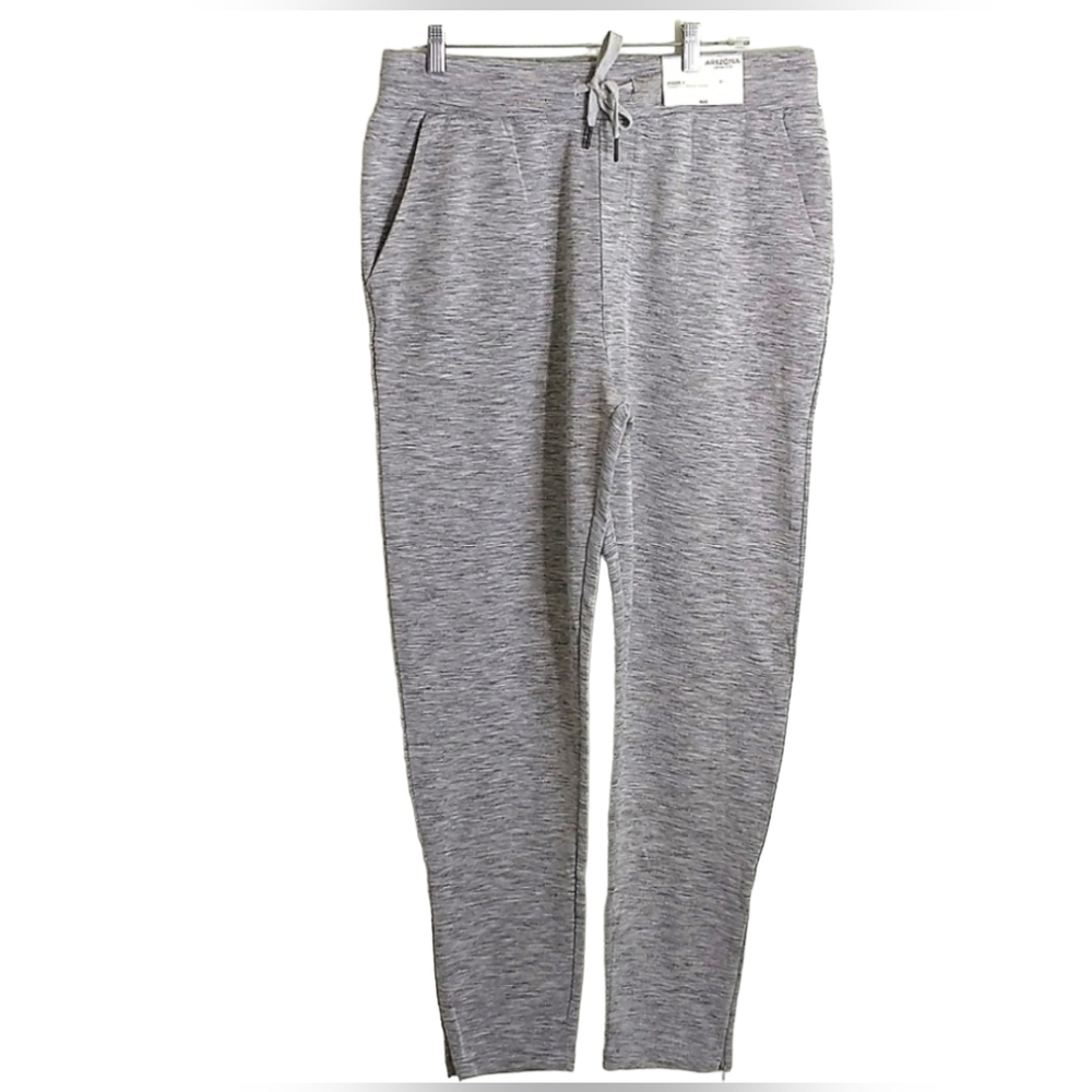 NWT Arizona Gray Taper Fit Ankle zipper Jogger pants, sz XL